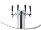 UBC Single Column - Four Faucet Kegerators Tower